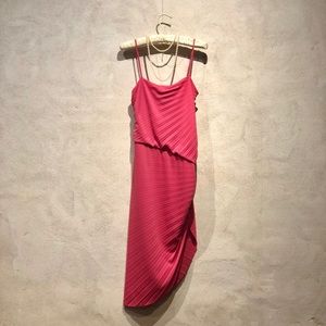 Halston asymmetrical dress